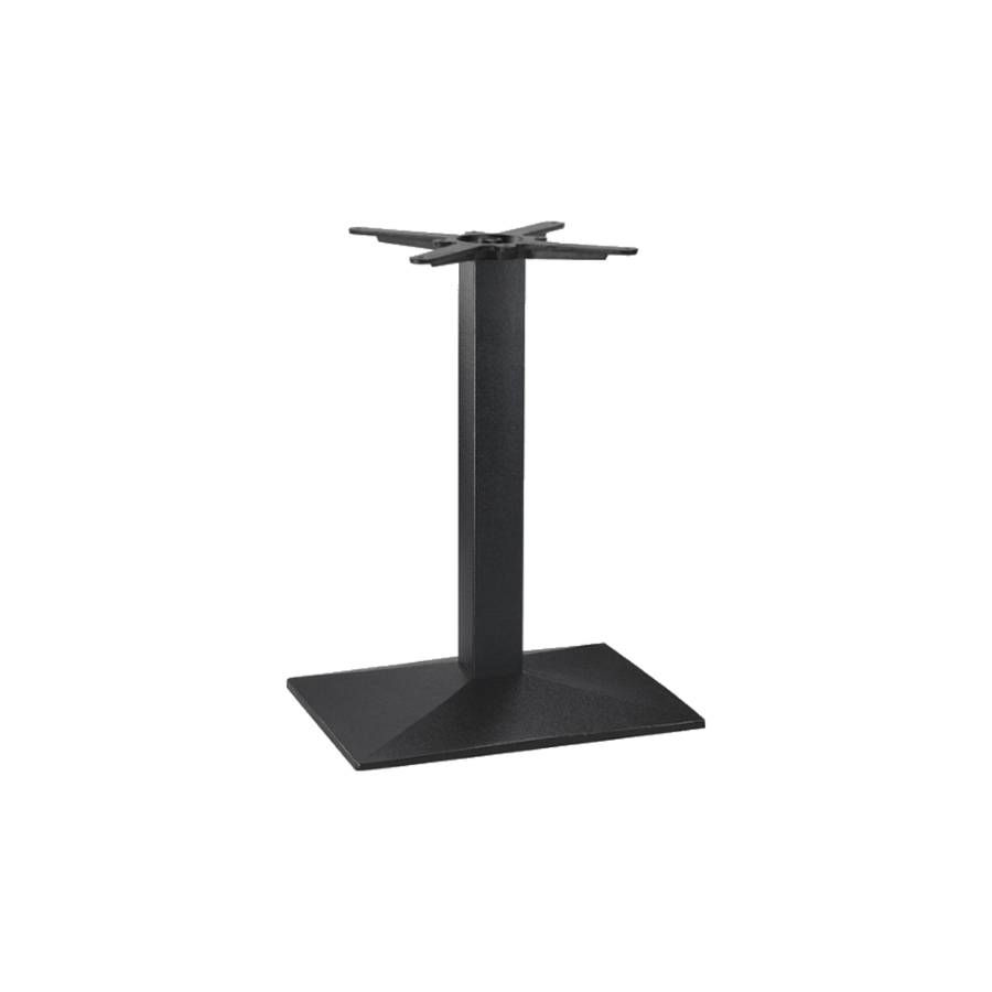 zaria rectangle black dining table base product shot