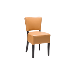 leila ochre brown side chair product shot