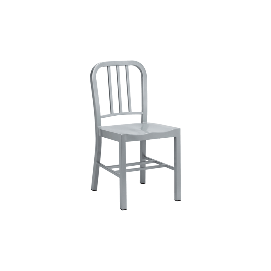 kylee ral 9006 plastic side chair product shot