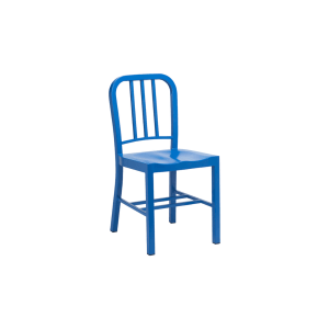 kylee ral 5017 plastic side chair product shot