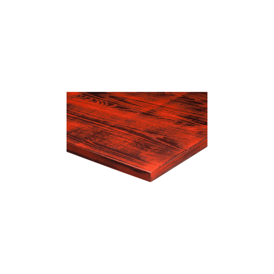 drift walnut red wooden table top product shot