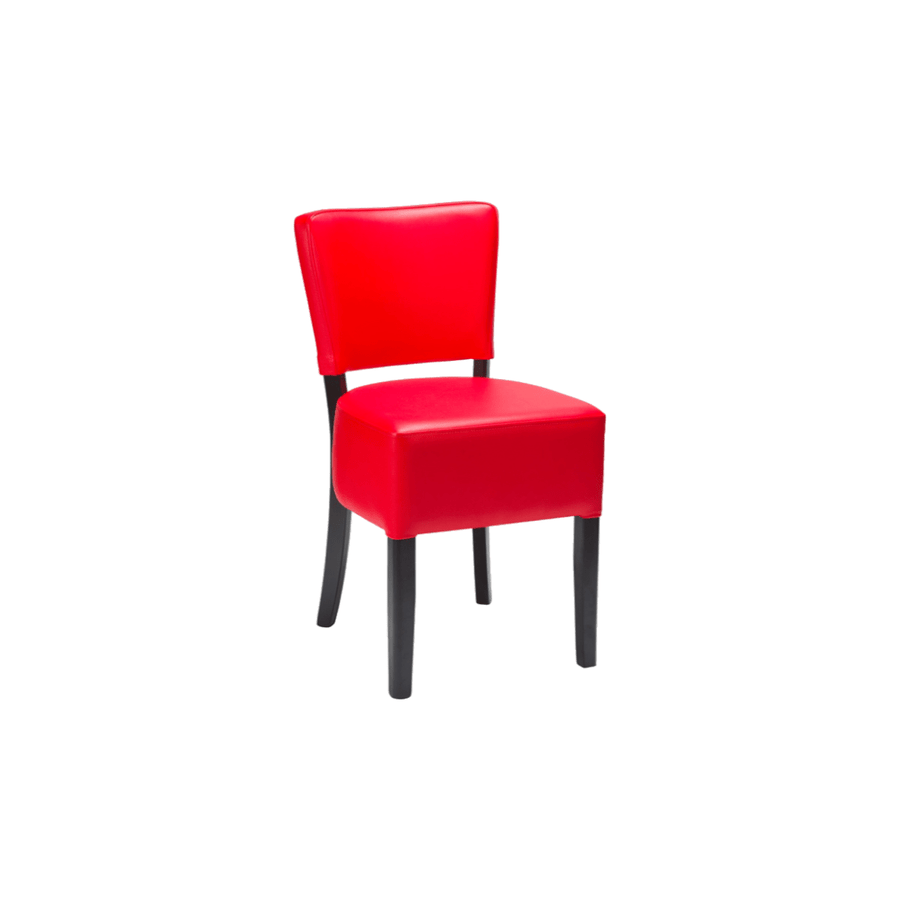 leila red side chair product shot