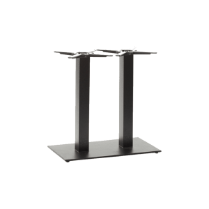 tia twin black dining table base product shot