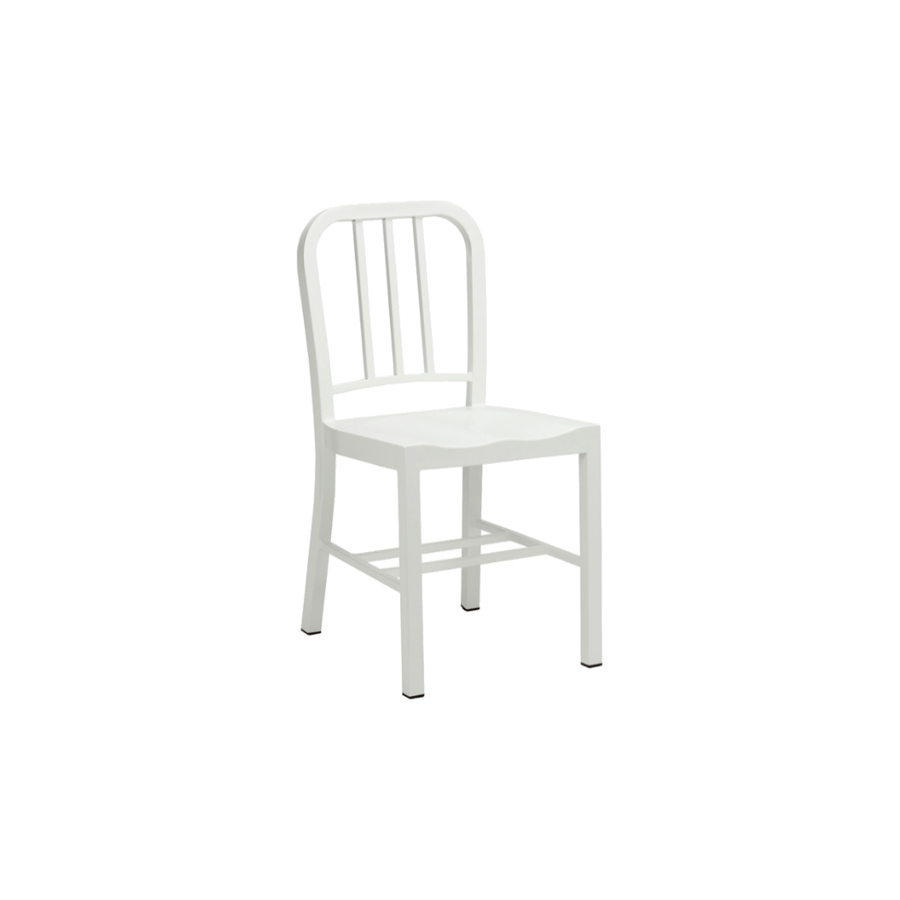 kylee ral 9010 plastic side chair product shot